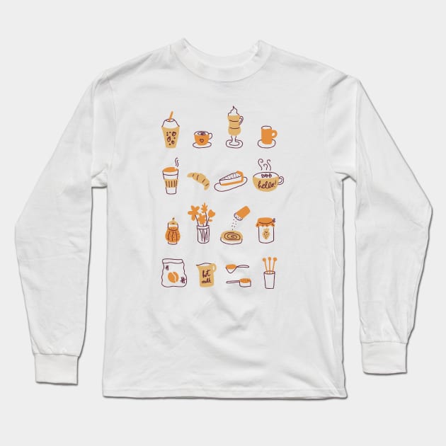 Coffee coffee coffee! Long Sleeve T-Shirt by agus.cami